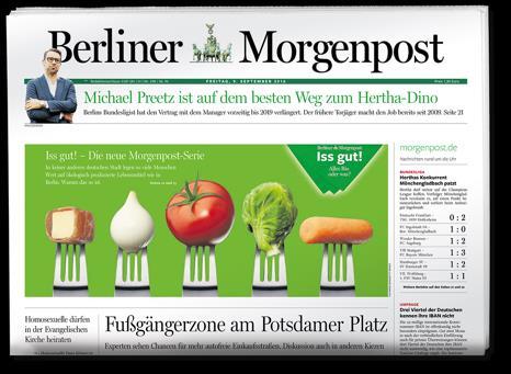 redaktionell hochwertigen Magazins der Berliner Morgenpost Ihrer Wahl Beilage des modern gestalteten Magazins in Berliner Morgenpost