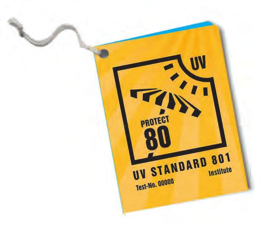 15 Anhang 3: UV Standard 801-Kennzeichnung HANGTAG UV Standard 801-Kennzeichnung - HANGTAG - optional Die Kennzeichnung erfolgt in Eigenverantwortung des Antragstellers.
