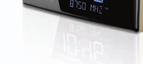 Timer einstellbar bis zu 300 Minuten Dynamisch ansteigende Alarmlautstärke Massive, wertige Aluminium-Blende SONOCLOCK 990 ip