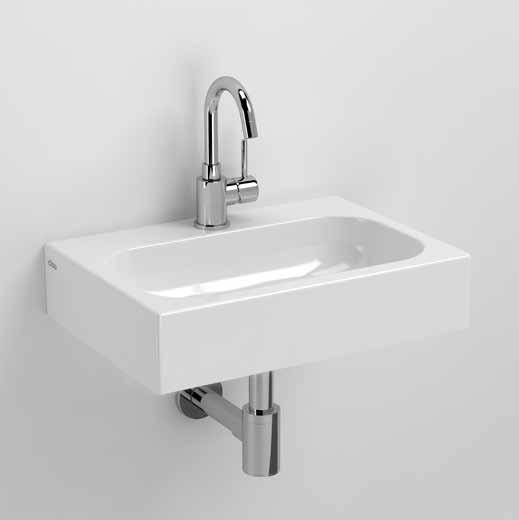 MINI MATCH ME / wash-hand basins wash-hand basins / MINI MATCH ME Design Clou Mini Match Me fontein 45 cm, zonder afvoerplug, wandhangend en als opzetwastafel te monteren.