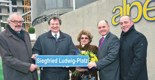 EIGENER PLATZ FÜR EINEN HAUPTSTADTVATER Die Stadt St. Pölten widmet Ehrenbürger Siegfried Ludwig einen eigenen Platz beim Regierungsviertels.