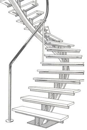 7. Benennen Sie zur aufgeführten Treppe: A) die Grundrissform der Treppenkonstruktion B) die Konstruktionsart der Treppe 8. Was bedeuten folgende Warnsymbole? 9.