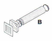 Durch eine mechanische Regelung an der Vorderseite unter dem Deckel, kann der rückseitige und vordere Luftauslass individuell gesteuert werden.