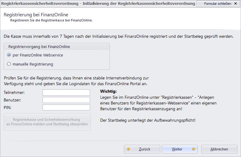 Registrierung bei FinanzOnline 3 Für den Registriervorgang bei FinanzOnline stehen Ihnen zwei Möglichkeiten zur Verfügung: 1.