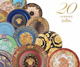 20th Anniversary Celebration Highlight Collection Anlässlich des Jubiläums hat Rosenthal meets Versace eine limitier te Sonderkollektion entwickelt: 20 Teller mit 20 Dekoren stellen eine Reise dar