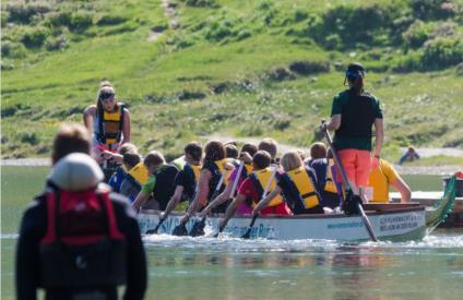 Überwachung des Drachenbootrennens Drachenbootrennen, Foto: Philipp Brunner Auch dieses Jahr stellte die Wasserrettung Osttirol sowohl für den Trainingstag am Freitag als auch für den Wettkampftag