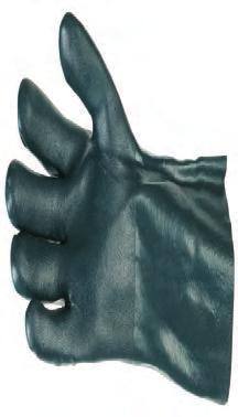 Vinyl beschichtete Handschuhe 158 30 cm TELBLUE 351 Bestell-Nr. 0 410, EN 374, Kat. 3 Material: Vinyl, blau 100% Baumwolle Stärke 1,5 mm ca.