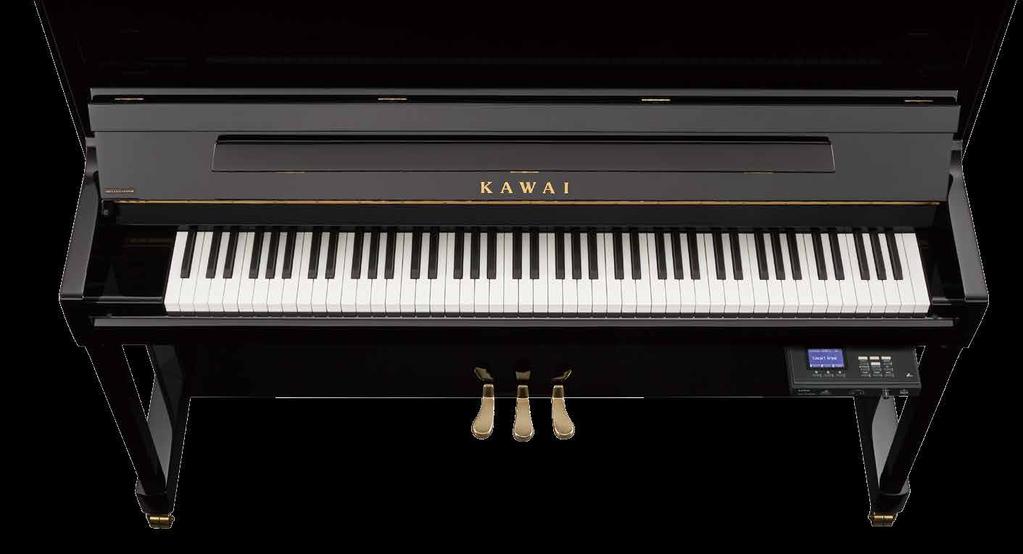 HYBRID PIANO Die AnyTimeX2 Instrumente beinhalten ein integriertes Stummschaltungssystem mit leistungsfähigen digitalen Audio Komponenten, welche es dem Pianisten erlauben, das unverwechselbare