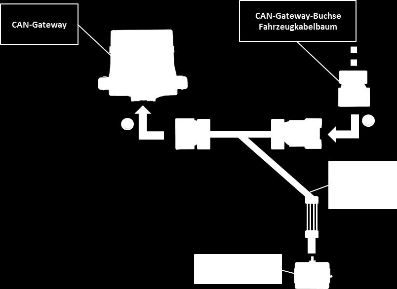 2.4.2. RL2-MMI3G-GW Anschluss am CAN-Gateway Die CAN-Gateway-Buchse des Fahrzeugkabelbaums an der