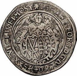 426* Sachsen-Meissen-Thüringen, Friedrich II. und Wilhelm III. v. Thüringen, 1440 1456, Schildgroschen o. J., (v. Zwickau u. Sangershausen, 1442), Vs.: Blätterkreuz, Rs.