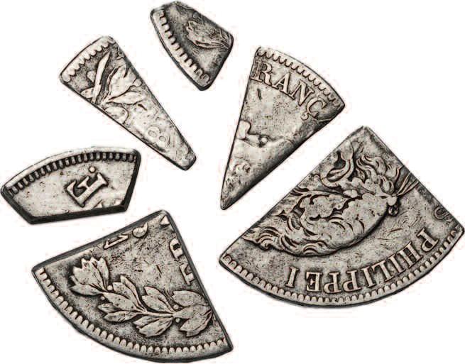 nachgewogen werden mußten. Zerhackte Münzen dieser Art wurden schon mindestens seit dem 18. Jh.