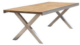 200 x 100 x 75 cm Höhe Tischunterkante: ca. 72 cm Dicke der Tischplatte: ca. 3 cm Breite Lamellen: ca.