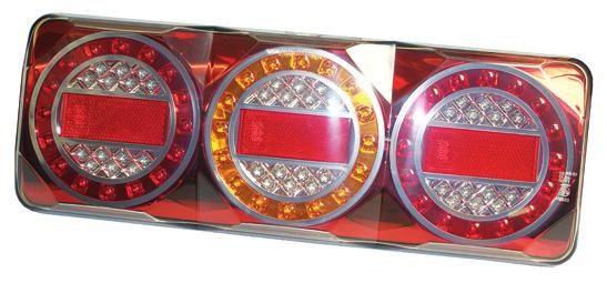 LED nprogramm 250 x 80 x 24mm, Lochabstand: 200mm E9-6515, E9-1472 Kabel