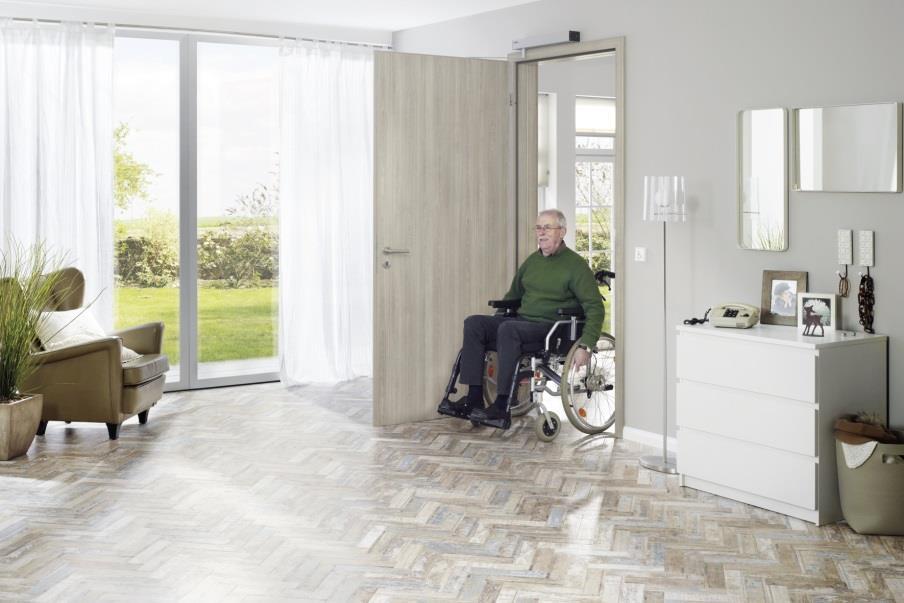 Automatische Türen Auch die Türen werden smart: Nicht nur Menschen im Rollstuhl, auch Eltern von kleinen Kindern und ältere Menschen wissen automatische Türen zu schätzen.