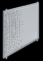 Kunststoff-Fenster MEALON Zubehör Beton-Lichtschächte Pulverbeschichtetes Lochgitter Außenmaß Lochgitter Außenmaß pulverbeschichtetes Loch gitter = Fensternennmaß 12,5 cm bzw.