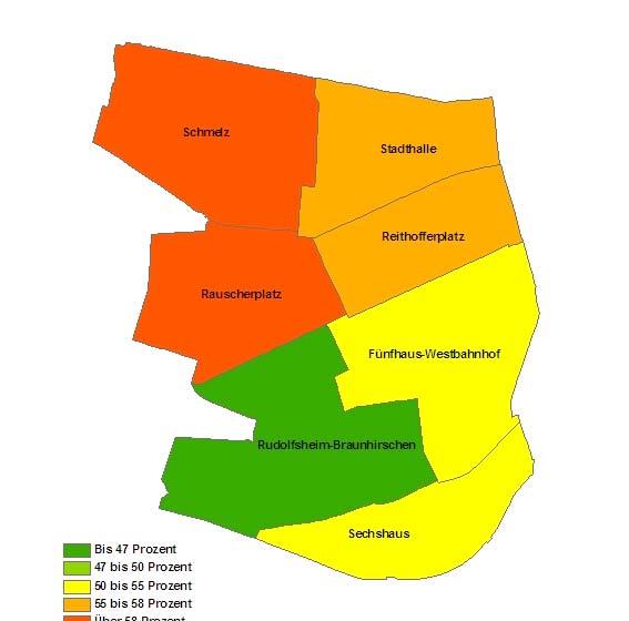 3 Wohnversorgung: Umfang und Struktur Karte 5 Kleinwohnungen im Nordwesten des