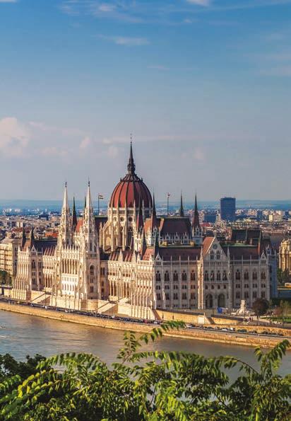 18 Parlament, Budapest Kurzurlaub Wien - Budapest Entdecken Sie die Weiten der Donauregion östlich von Wien. Die Metropolen Wien, Bratislava und Budapest sind mit 282 km Donau verbunden.