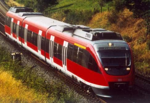 Referenz: Talent Baureihe 644 für DB AG T r a c t i o n Talent Baureihe 644 für DB Regio Antriebsart dieselmechanisch dieselelektrisch Länge 52,16 m Sitzplätze 161