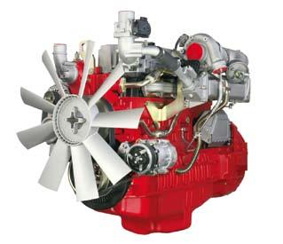 Flüssigkeitsgekühlte 4- und 6-Zylin der-rei henmotoren: Turboaufladung mit Ladeluftkühlung. Hubvolumen 1 Liter pro Zylinder. 2-Ventil-Technologie. Kompaktes Design und hohe Leistungsdichte.