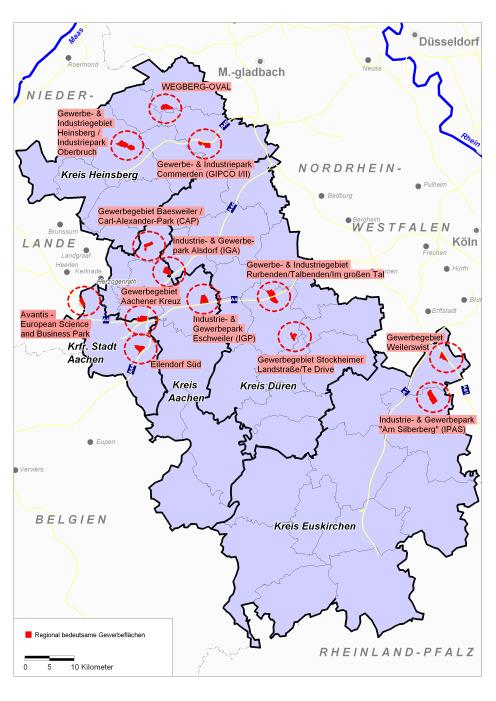 Karte 3: Regional bedeutsame