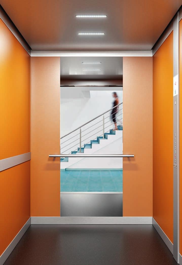 Santa Cruz Stilrichtung: «Square» Decke: «Line», gebürste Wände: Bologna Orange