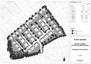 01 Ansprechpartner: Bei diesem Projekt in Aachen wurde ein ehemaliger Sportplatz zu Wohnbauland umgenutzt. Es handelte sich damit um eine Umnutzung von Gemeinbedarfsflächen im Innenbereich.