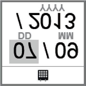 Datum einstellen (nur für programmierte easypocket) XXUm in das Menü zu gelangen, drücken Sie gleichzeitig die Tasten Lauter und Leiser.