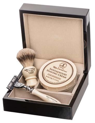2-piece 45185 Jermyn Street Lacquered Wooden Gift Box, Pure Badger,