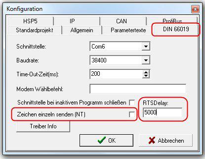 Software Die Konfigurationseinstellungen in COMBIVIS 5.6 können unter der Menüleiste Bearbeiten -> Konfiguration -> DIN 66019 ausgewählt werden.