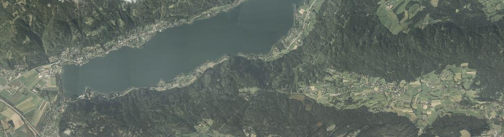 Vergleich ausgesuchter Kärntner Seen - Morphologie Ossiacher See Seehöhe 501 m.ü.a Fläche 1.078,75 ha Volumen 206,28 Mio.