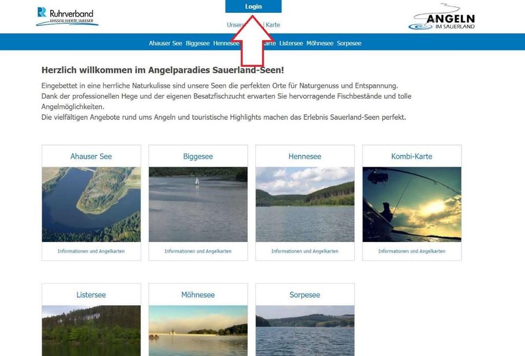 1) Registrierung Registrieren Sie sich auf https://shop.angeln-im-sauerland.