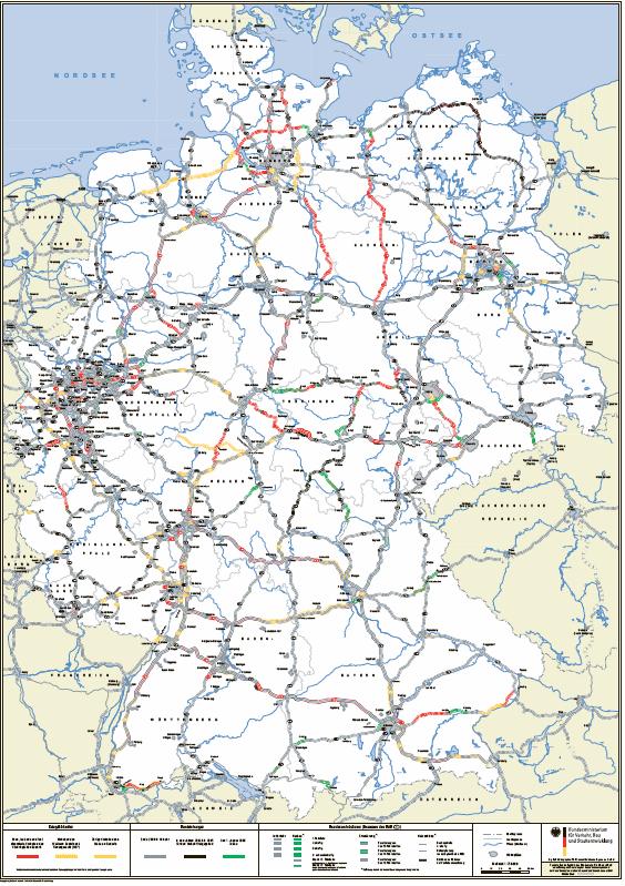Infrastruktur Bundesfernstraßen Bedarfsplan Bundesfernstraßen bis 2015 (rd. 52 Mrd. ) - davon BAB Ausbau (rd. 13 Mrd. ): 2.