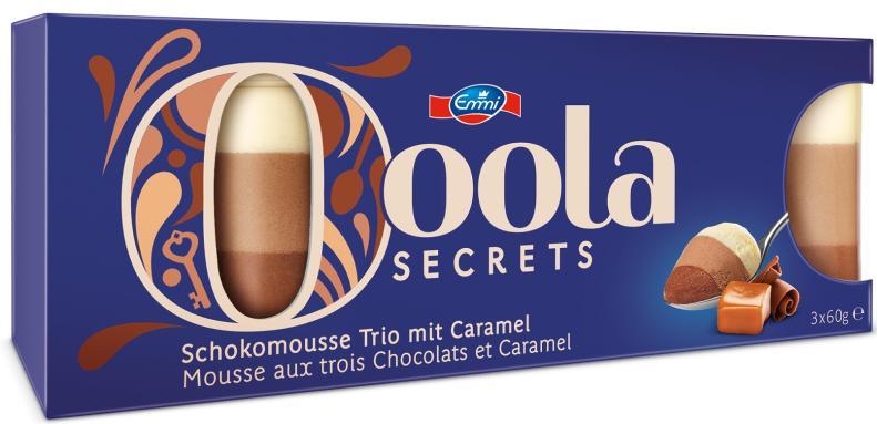 Schlüsselmassnahmen im zweiten Halbjahr 2017 Spot auf: Ooola Secrets Premium-Desserts in Kleinportionen zu 60 Gramm oder 90 Gramm Sorten Schoko-Himbeere