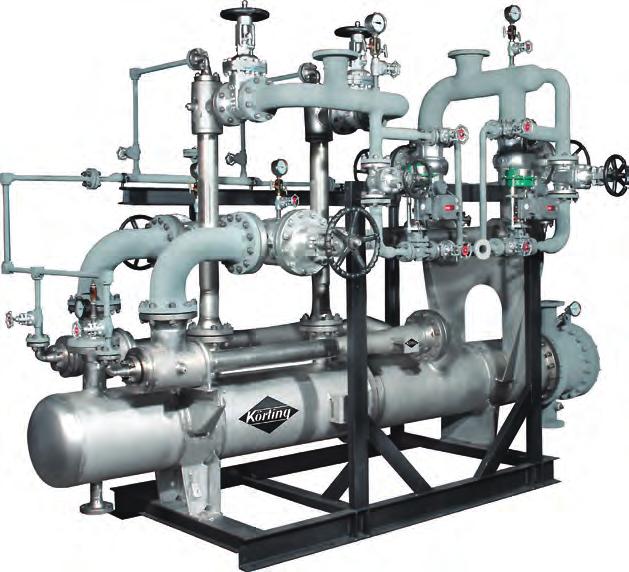 Treibdampfbedarf mehrstufiger Dampfstrahl-Vakuumsysteme Der Treibdampfbedarf einer konkreten Anwendung für Dampfstrahl-Vakuumsysteme wird bei der Auslegung eines solchen Systems berechnet.