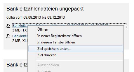 Wählen Sie die jeweils für sie relevante Datei (Datum von/bis) in ungepackter Form,