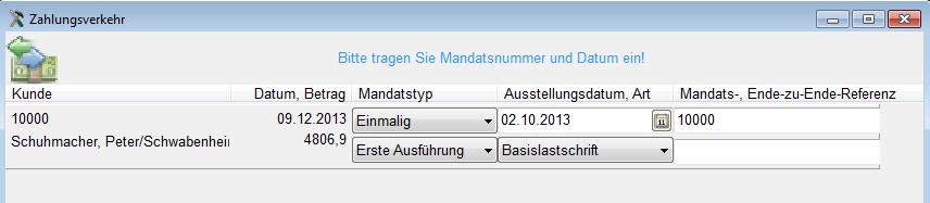 Diese sollte anhand der Vorgaben ihrer Bank/Banksoftware erfolgen. Durch klicken auf >Weiter< starten Sie die Verarbeitung und gelangen in die Maske in der Sie den Banksammler erstellen können.