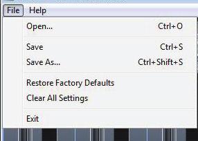 Save As - öffnet das Fenster File Save, in dem Sie den Speicherort für Ihre Scarlett-MixControl-Setups auswählen.
