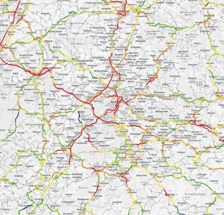 EuroGeographics bzgl. der Verwaltungsgrenzen Kartografische Visualisierung der Unfalldichte im Straßenverkehr GeoBasis-DE / BKG 2013 bzgl.