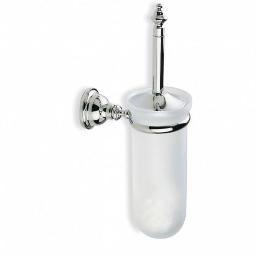 1.38 BA67096 Toilettenbürste mit Glasbehälter Wandhalterung im... Serie Reseda Ohne sie geht es nicht - die Toilettenbürste.