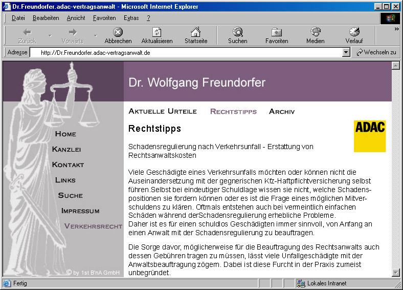 de/ Design 2 http://kanzleiengelhart. adacvertragsanwalt.de/ Design 3 http://aachen.