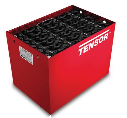 Motive Power > TENSOR Blei-Säure-Batterietechnik mit Flüssigelektrolyt TENSOR TENSOR Die ständig steigende Umschlagsleistung in der Intralogistik und die hocheffiziente Antriebstechnik moderner