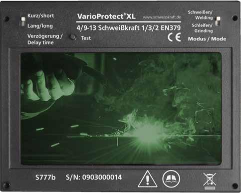 VarioProtect L-2 XXStufenlos DIN 9-13 XXReaktionszeit 1/30.000 s XX2 Sensoren VarioProtect L XXStufenlos DIN 9-13 XXReaktionszeit: 1/30.