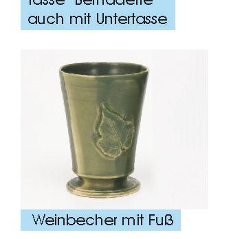 Weinkelch Tasse Holger bauchig / gerade (verschiedene