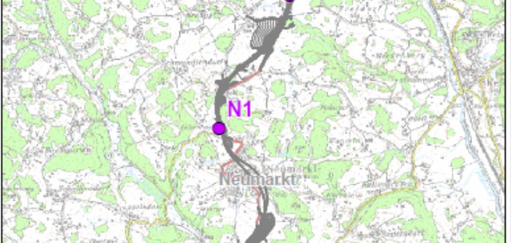 Feinstaub PM 10 im Berichtsmonat am Standort Freistadt Mitte (Messstelle F1), Kefermarkt Süd (Messstelle