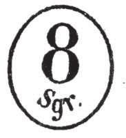 Abgebildet wurden im Postvertrag die Stempel 4 und 8 Sgr. für die Rheinprovinz und 5 und 10 Sgr.