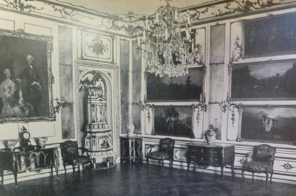 Abb. 9: Audienz- und Konferenzzimmer Max III. Joseph in den Kurfürstenzimmern, Zustand ca. 1922.
