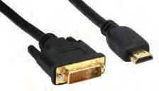 HDMI / DVI-D-Kabel Schwarz mit vergoldeten Kontakten und doppelter Schirmung für bestmögliche Bildqualität Single Link (max.