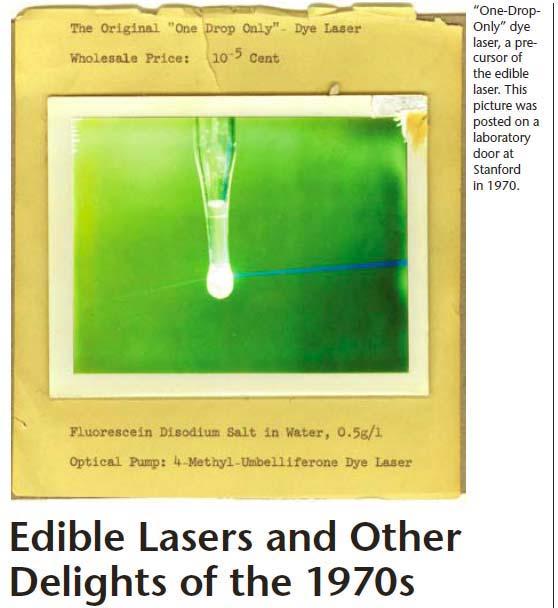 Lasertypen Laser action of dyes in gelatin