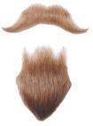Haaren alle 8 Farben unfrisiert 12,-- 290900 Backenbart mit Schnurrbart geeignet für Kaiser Franz-Josef Farbe hellgrau