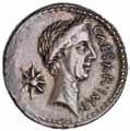 P(ublius) SEPVLLIVS MACER; Venus stehend nach links, hält Szepter und Victoria. Craw 580/5b. Abb. 8: Aureus, unbestimmte Münzstätte, 43-42 v. Chr. Vs.